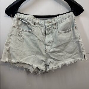 Wild Fable Light Wash Frayed Jean Shorts